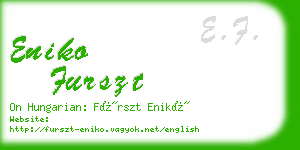 eniko furszt business card